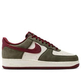 Nike Air Force 1 Low '07 LV8 'Cargo Khaki Pale Ivory Dark Team Red'