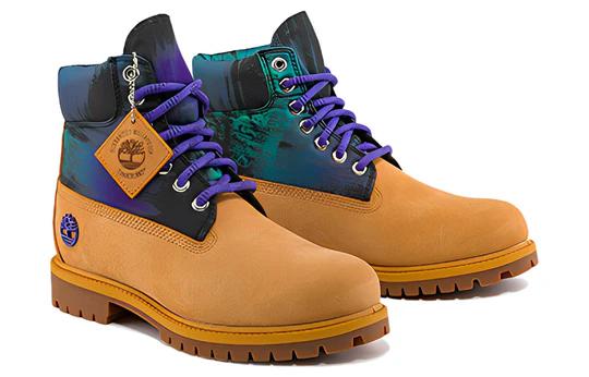 Timberland Heritage 6 Inch Waterproof Boot 'Wheat Nubuck with Print'