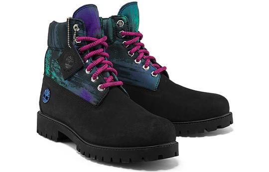 Timberland Heritage NL Sky 6 Inch Waterproof Boots 'Black Nubuck with Print'
