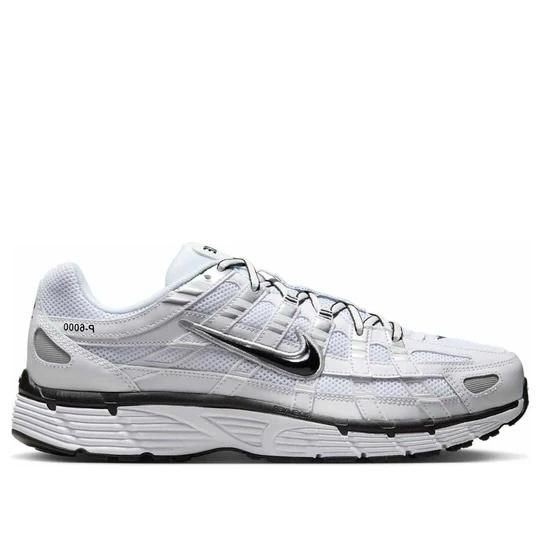 Nike P-6000 'White Metallic Silver Black'