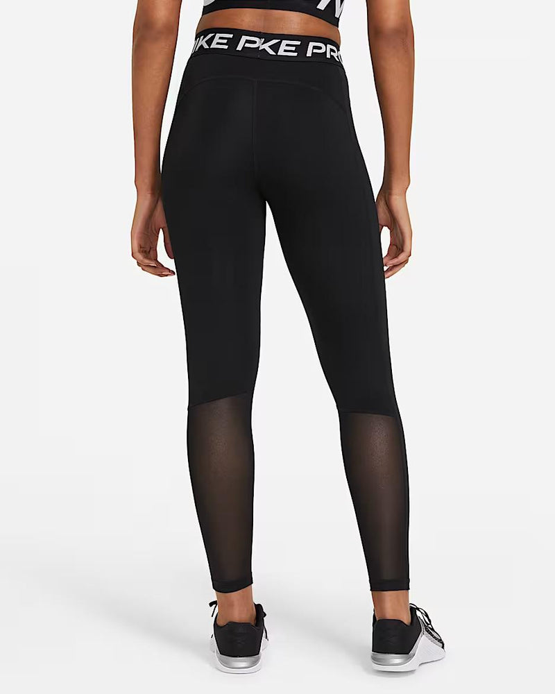 Nike Pro Women's Mid-Rise Mesh-Panelled Leggings
